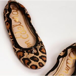 Leopard Print Ballet Flats - Sam Edelman Style in Brown/Black